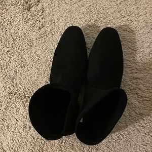 women ankle boots black barely new